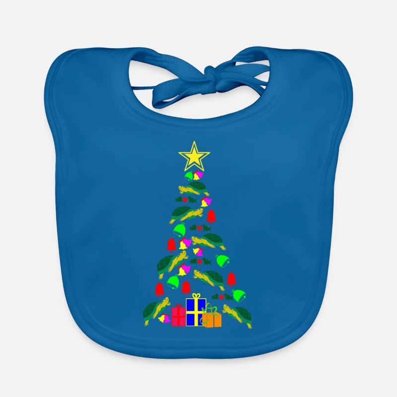 Turtle Christmas Gift Organic Baby Bibs
