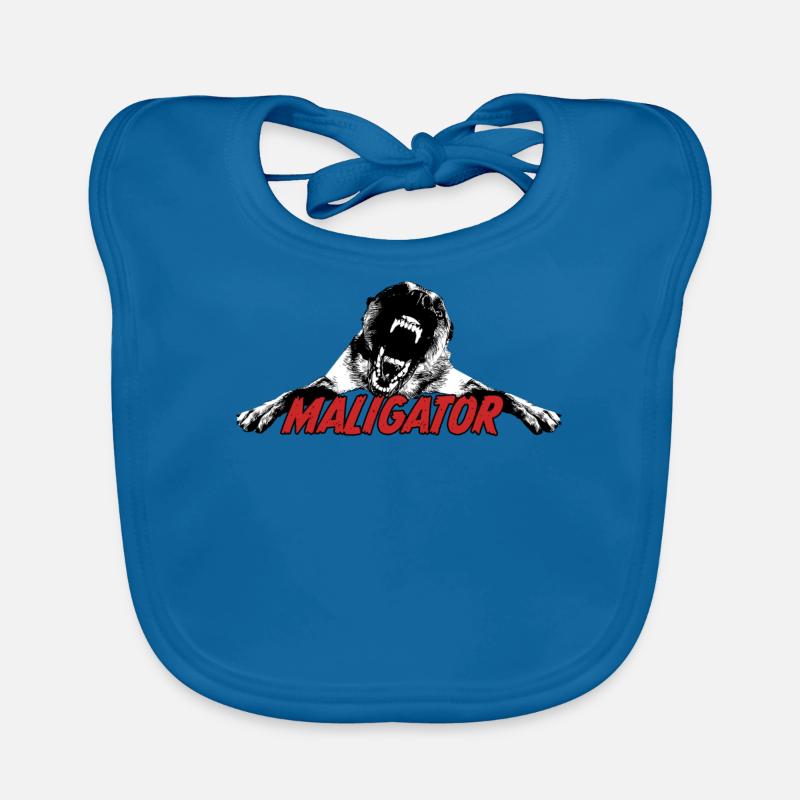 Maligator Belgian Shepherd Dog Organic Baby Bibs