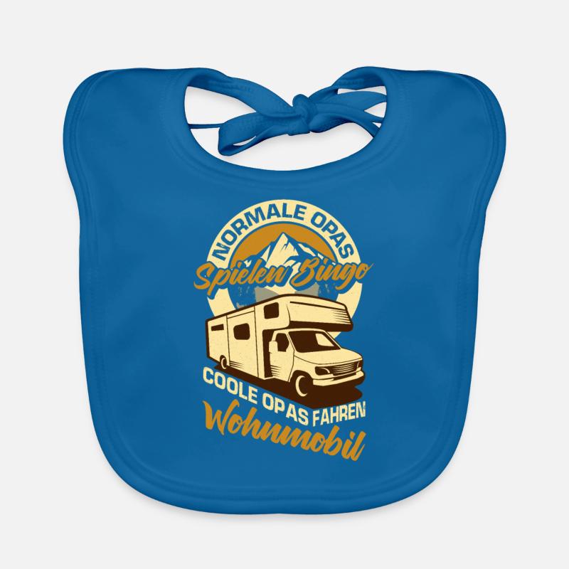 Camper Camping Wohnwagen Campingplatz Opa Geschenk Baby Bio-Lätzchen
