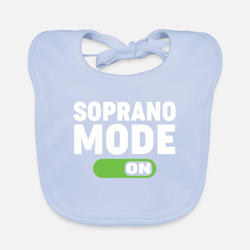 soprano mode on Organic Baby Bibs