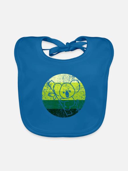 Koala - Baby Bio-Lätzchen - Pfauenblau