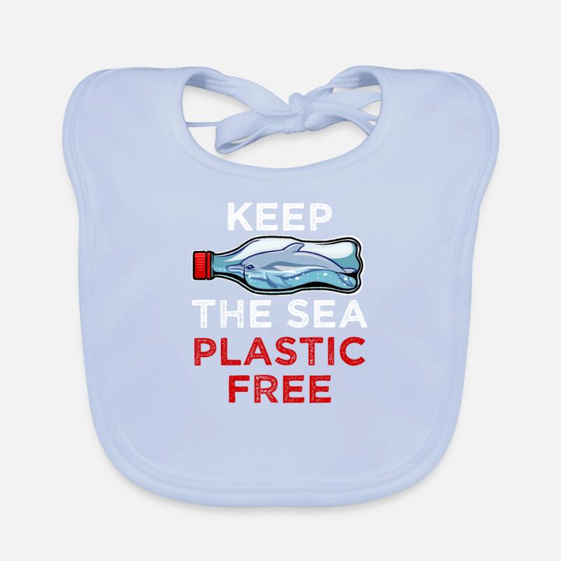 Save The Ocean Keep the Sea plastic free Meer Öko Organic Baby Bibs