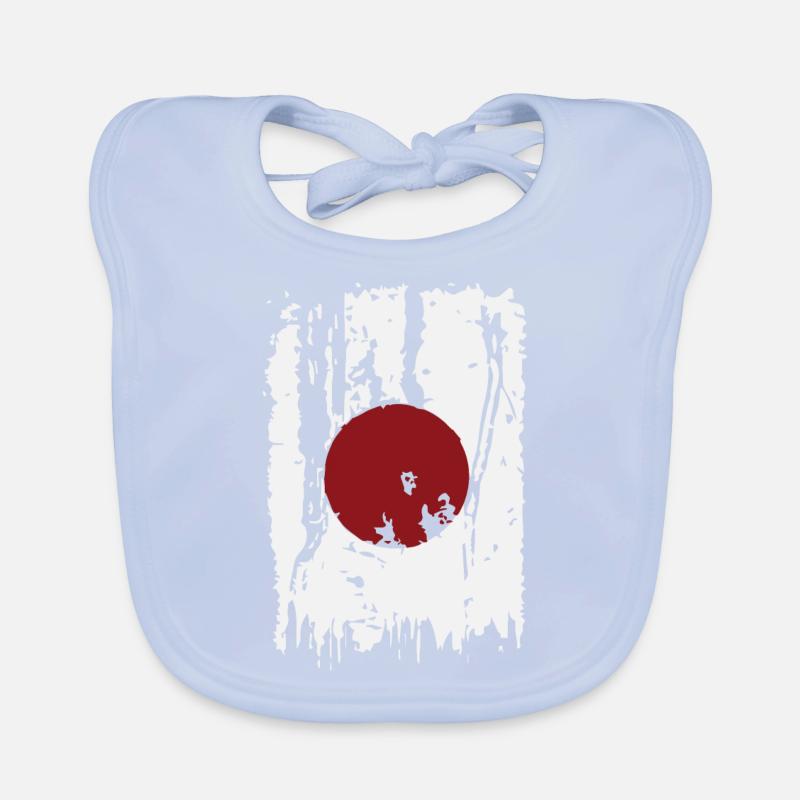 drapeau japonais cool Bavoir bio Bébé
