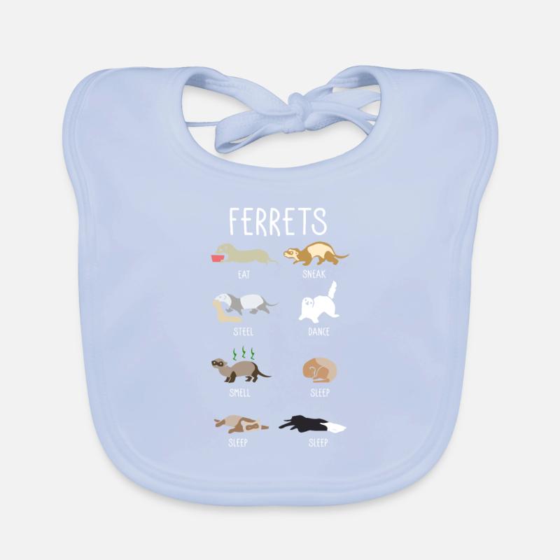 Frettchen Baby Bio-Lätzchen