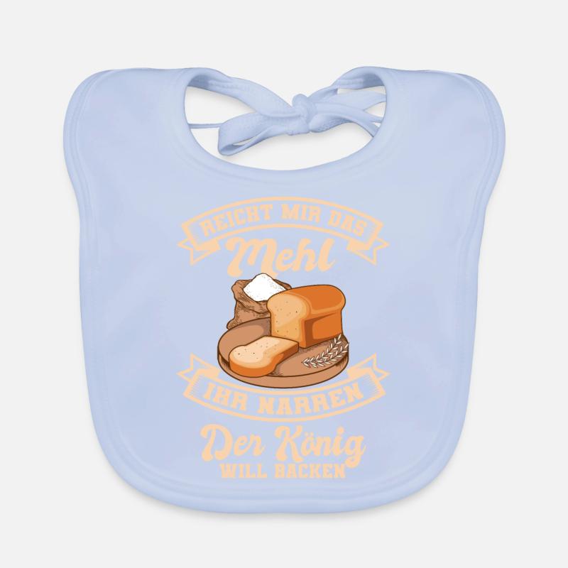 Bäcker Geschenk Backen Konditor Bäckerei Baby Bio-Lätzchen