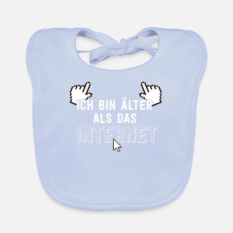 Ich bin älter als das Internet Baby Bio-Lätzchen