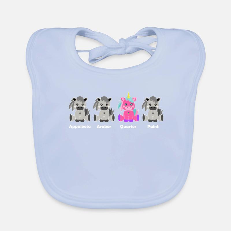 Quart de licorne Bavoir bio Bébé