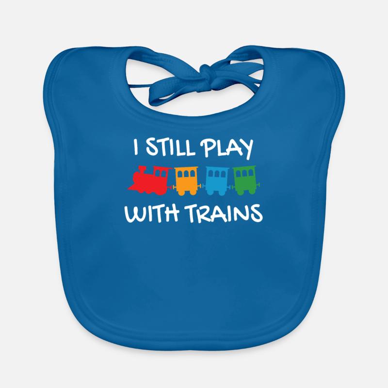 Train trains model railway railway gift Organic Baby Bibs
