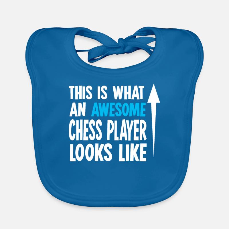 Chess Chess Set Chess Checkerboard Checkmate Organic Baby Bibs