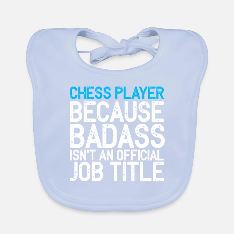 Jeu d'échecs Jeu d'échecs Échiquier Checkerboard Checkmate Bavoir bio Bébé