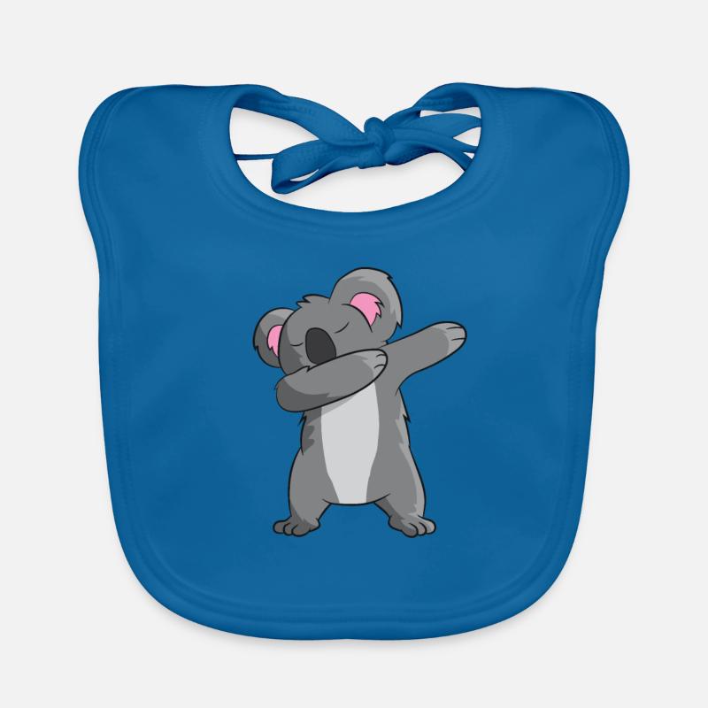 Koala - DAB / dancing / dabbing / dabben Organic Baby Bibs