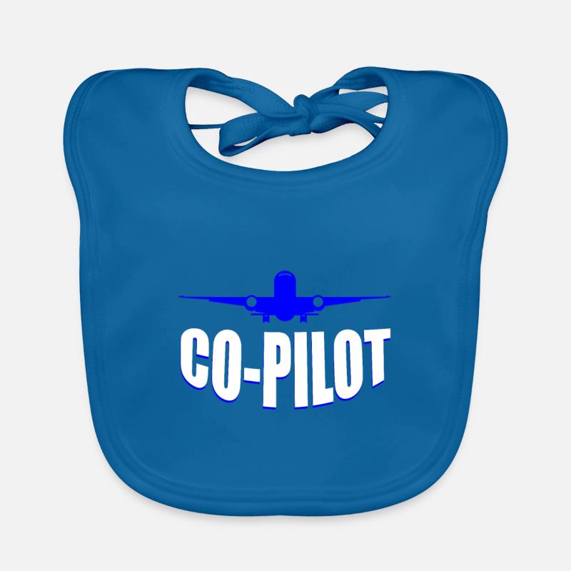 Flugzeug Luftfahrt Copilot Baby Bio-Lätzchen
