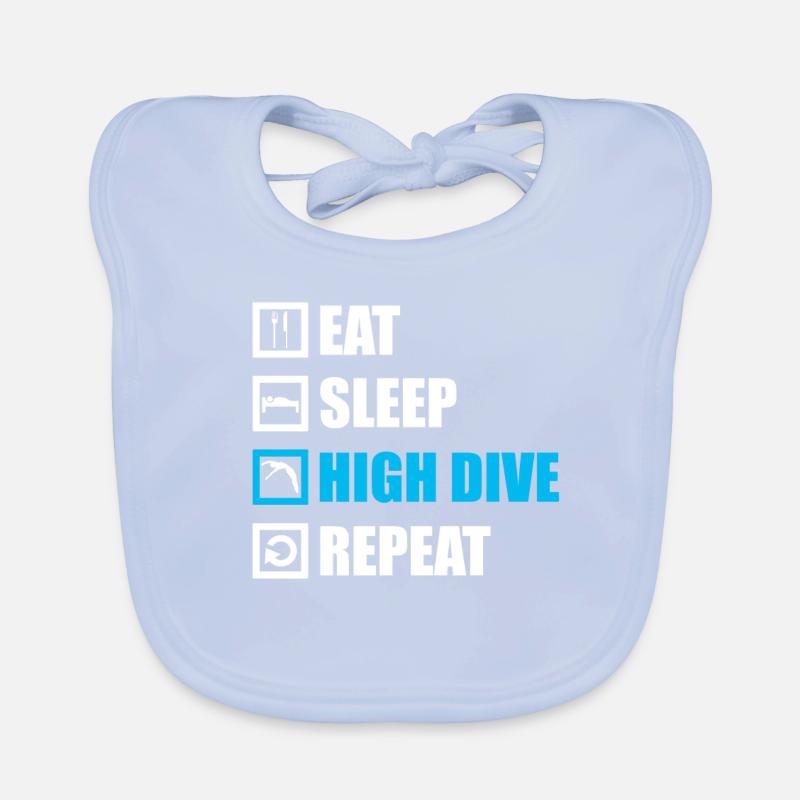 Diving Skydiving Diving Gift Organic Baby Bibs