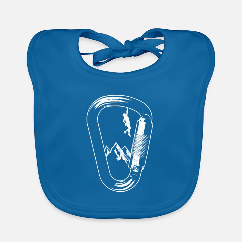 Carabiner climbing climber Organic Baby Bibs