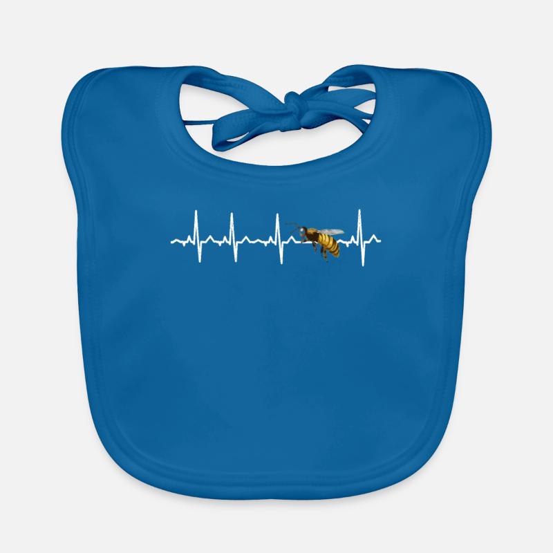 Heartbeat bee bees Organic Baby Bibs