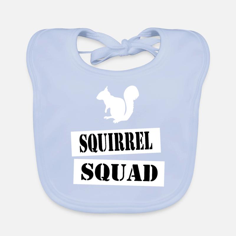 join the squirrel squad Organic Baby Bibs