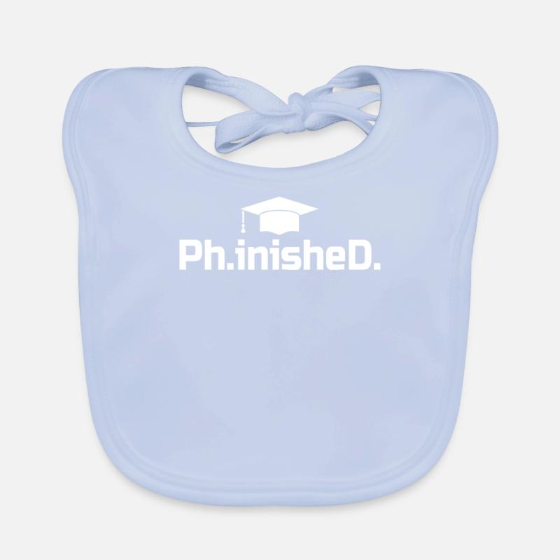 PhD Grad Geschenk - Phinished Baby Bio-Lätzchen