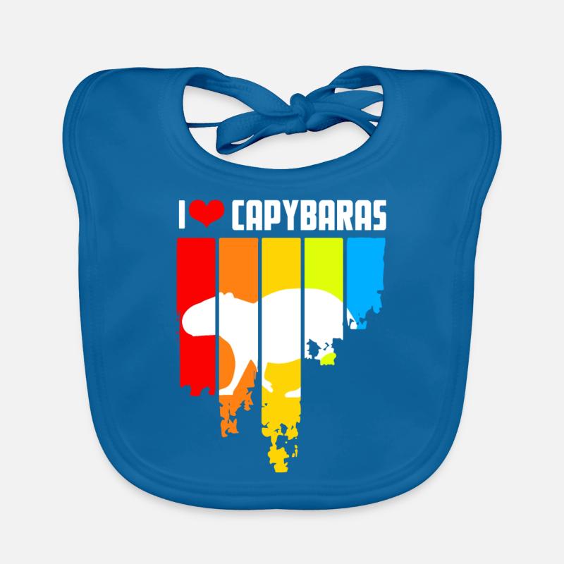 Design rétro capybara Bavoir bio Bébé