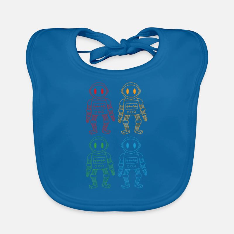 robot Organic Baby Bibs