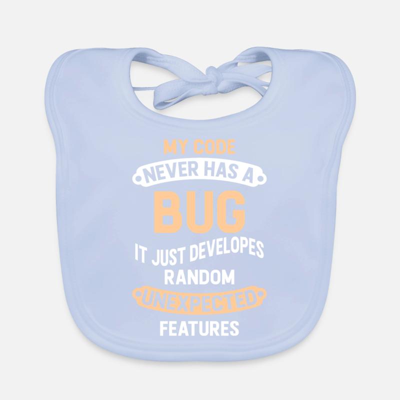 Programmer - My Code Never Has A Bug Organic Baby Bibs