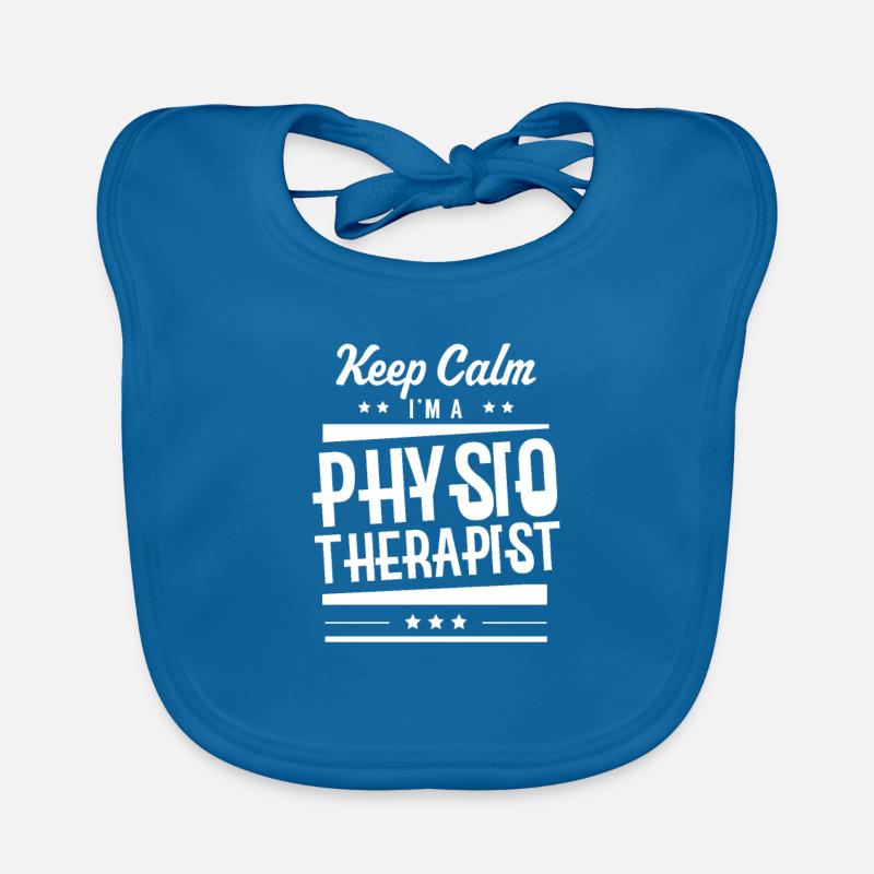 Team profession physio physiotherapist physiotherapy Organic Baby Bibs