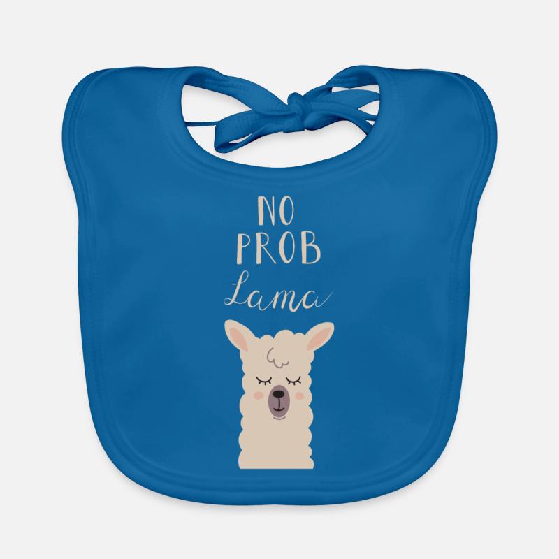 Pas de problème: conception drôle de lama Bavoir bio Bébé