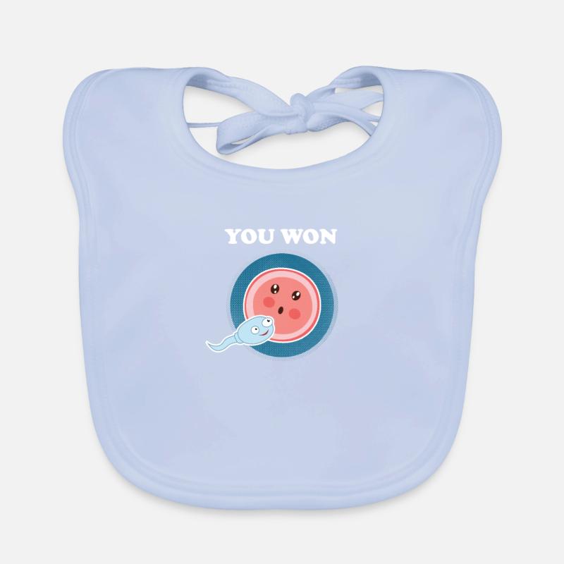 You Won Human Embryology Evolution Science Organic Baby Bibs