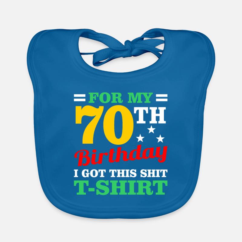 70e anniversaire Bavoir bio Bébé