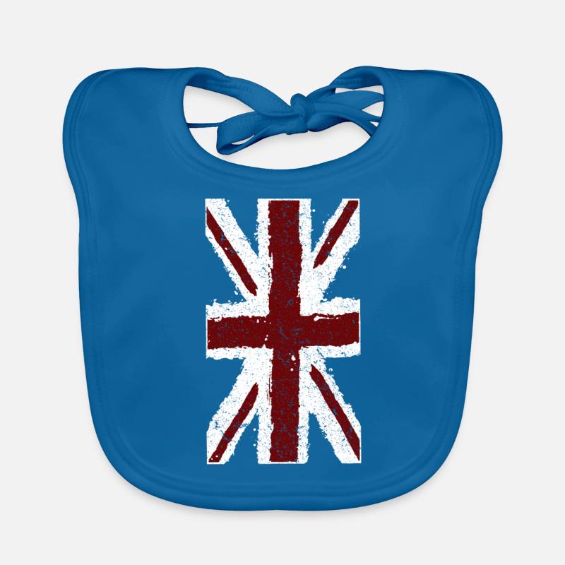 Drapeau Union Jack - drapeau Angleterre Grande-Bretagne Bavoir bio Bébé