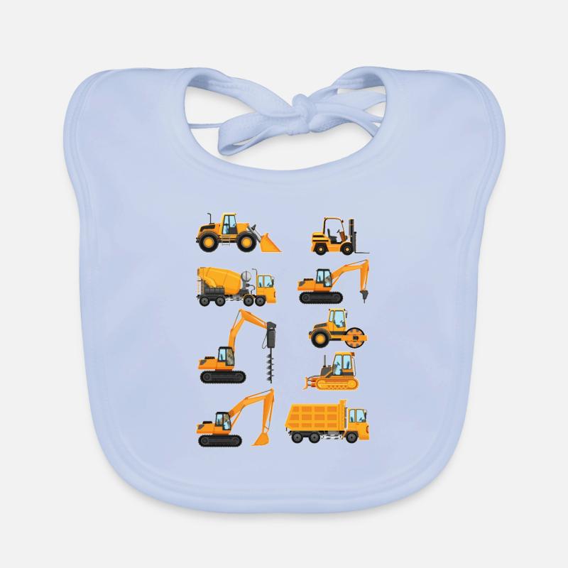 Bagger Baggerfahrer Baby Bio-Lätzchen