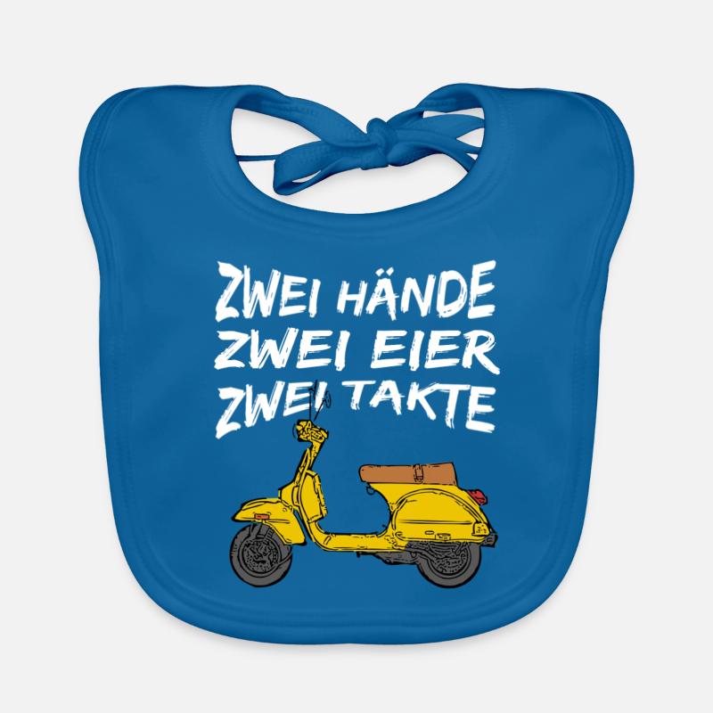 Zweitakter Motorroller Baby Bio-Lätzchen