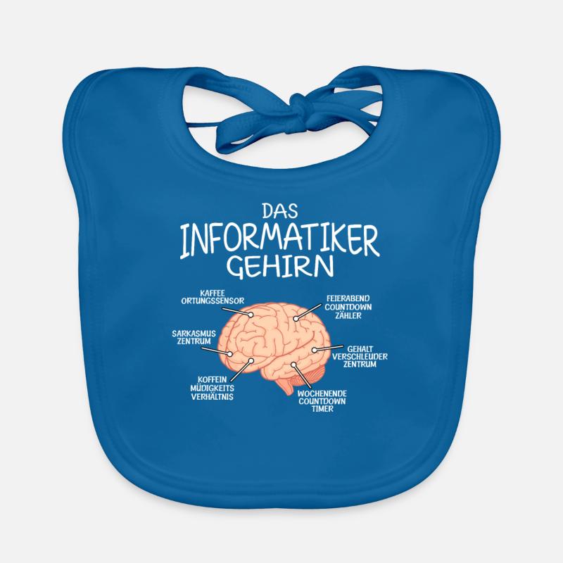 Informatiker Gehirn Informatik Baby Bio-Lätzchen