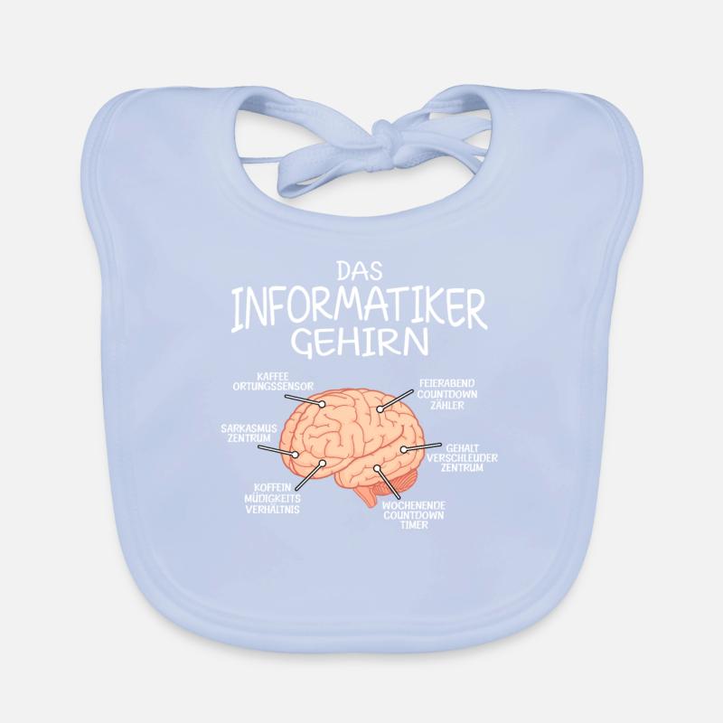 Informatiker Gehirn Informatik Baby Bio-Lätzchen