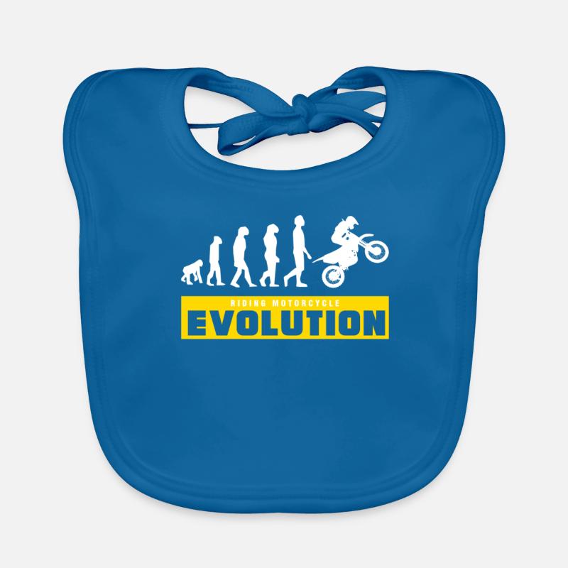 Riding Mototcycle Evolution Bavoir bio Bébé