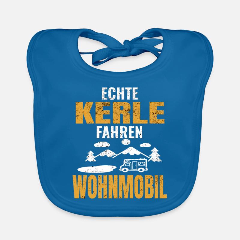 Wohnmobil - Baby Bio-Lätzchen - Pfauenblau