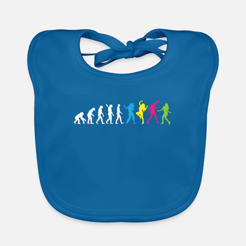Aerobics / Dancing - Human Evolution / Darwin Organic Baby Bibs