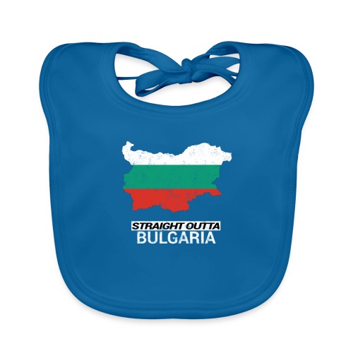 Straight Outta Bulgaria country map - Organic Baby Bibs