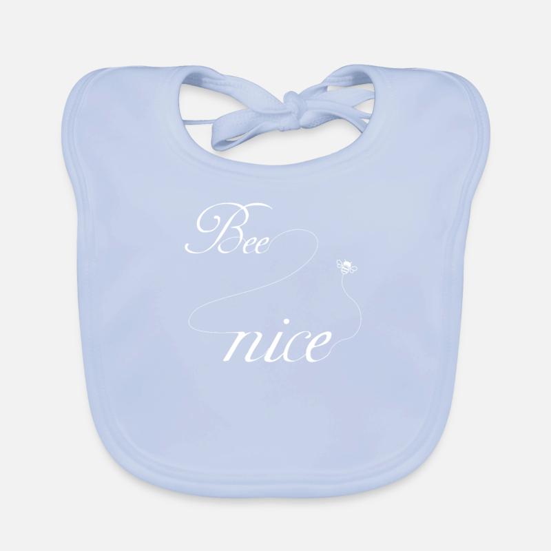 Bee nice nice bee gift beekeeper shirt Organic Baby Bibs