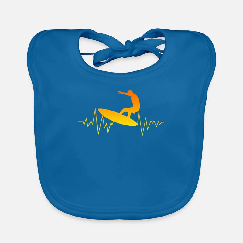 Surfing surfer Organic Baby Bibs