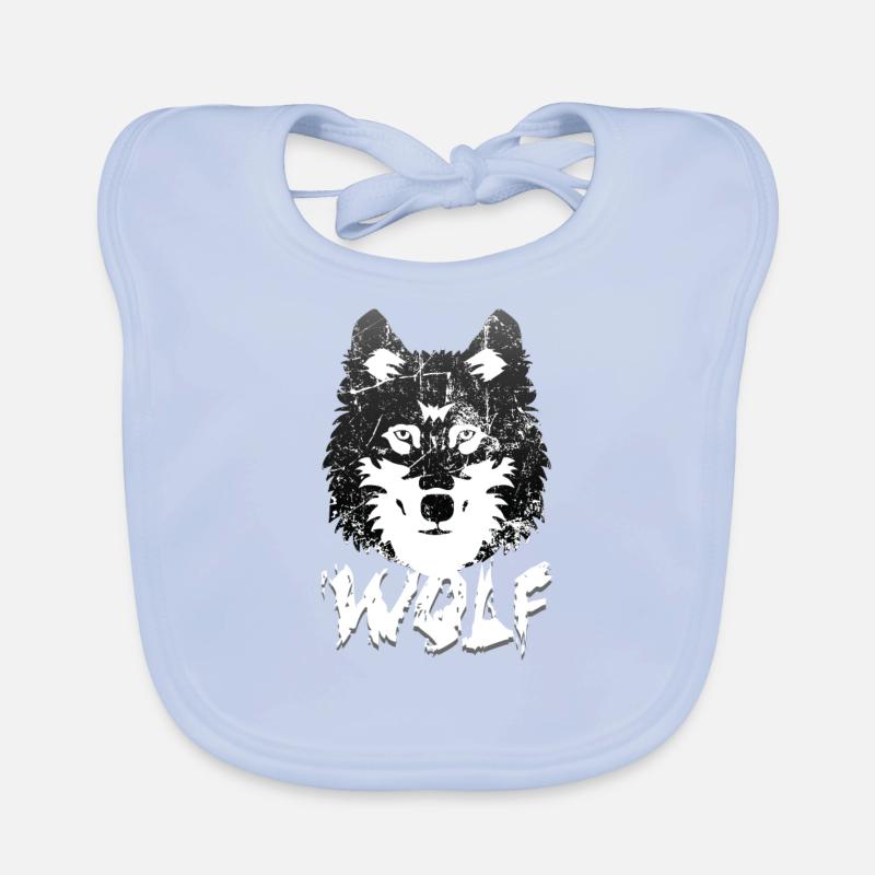 Loup Bavoir bio Bébé