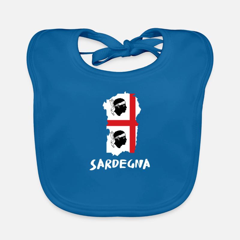 Sardaigne Sardaigne Drapeau sarde Sarde Italie Bavoir bio Bébé