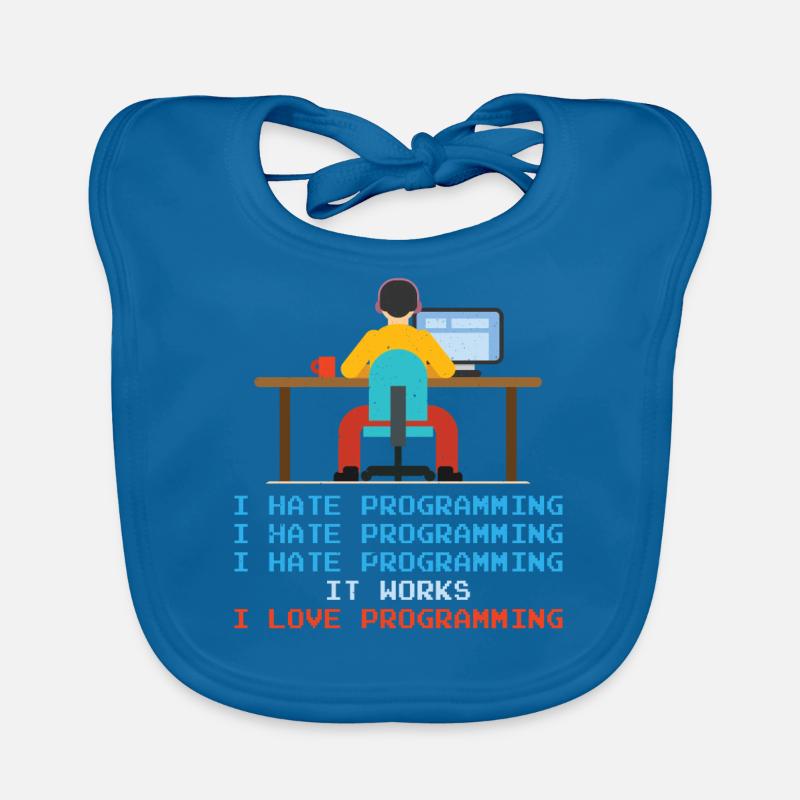 Programmierer - I Hate Programming Baby Bio-Lätzchen