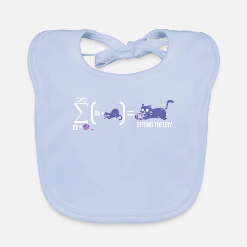 Théorie des cordes chaton science physicien chat Bavoir bio Bébé