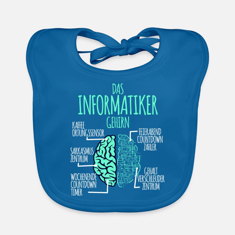 Informaticien programmeur informatique nerd geek Bavoir bio Bébé