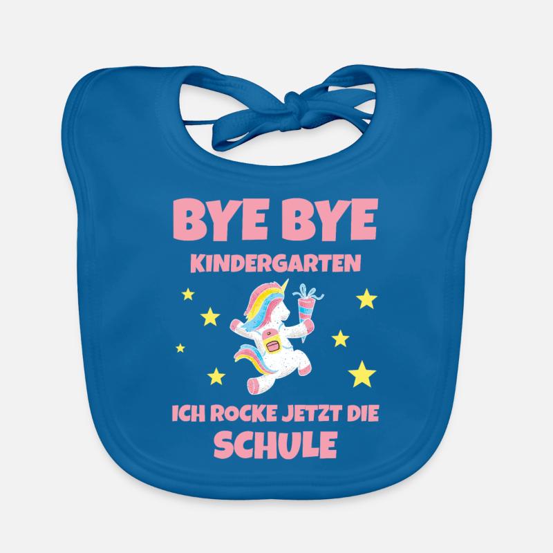Schulkind Einschulung Baby Bio-Lätzchen