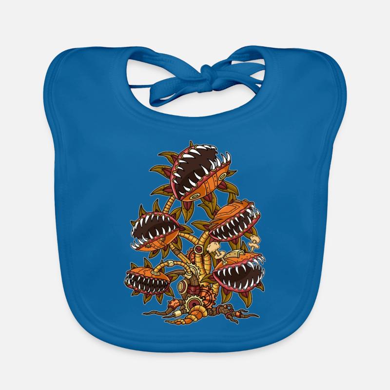 Carnivorous Venus Flytrap Steampunk Organic Baby Bibs