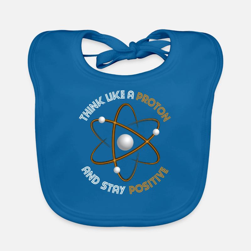 Sciences de la chimie - Bavoir bio Bébé - bleu paon