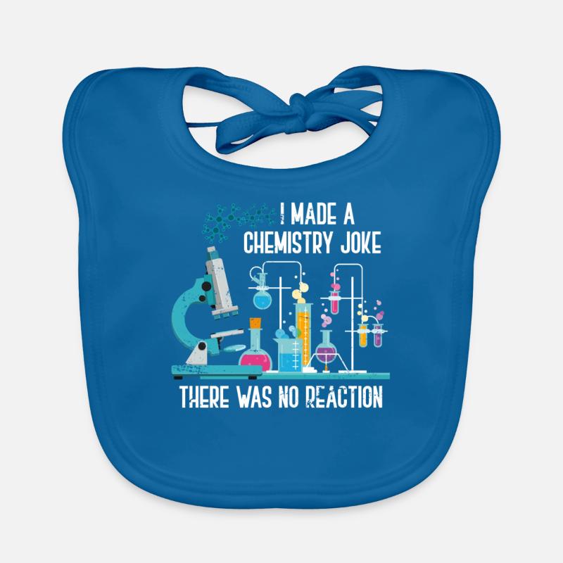Chimie science sciences naturelles - Bavoir bio Bébé - bleu paon
