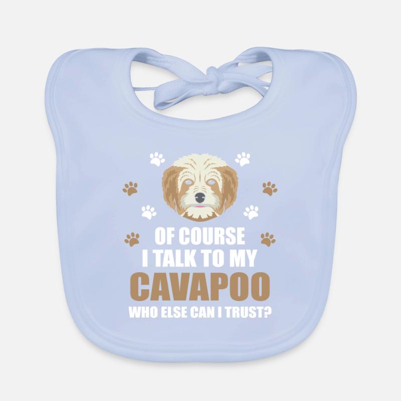 Cavapoo Hunderasse Shirt Geschenkidee Baby Bio-Lätzchen