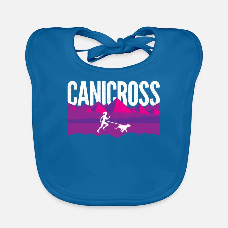 Course de canicross avec chien Bavoir bio Bébé